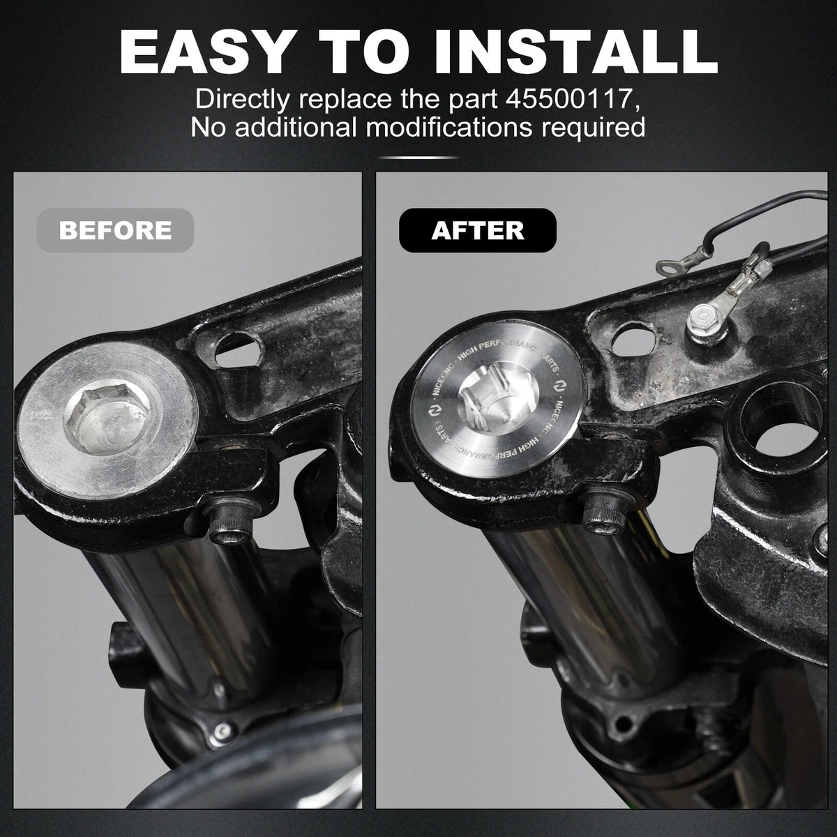 1" Front Fork Tube Extensions for Harley Street Glide FLHX, Tri Glide FLHTCUTG (2014–2023)