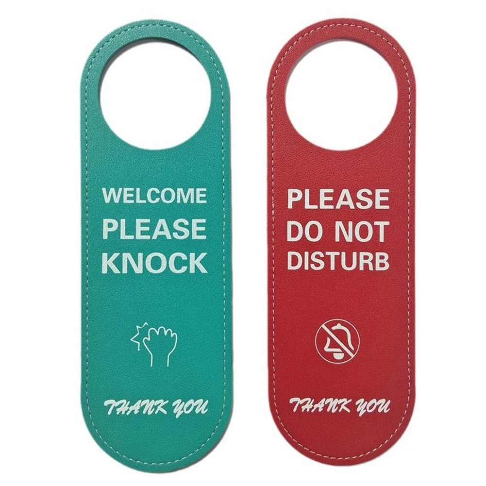 24CM Leather Door Sign for Office Use