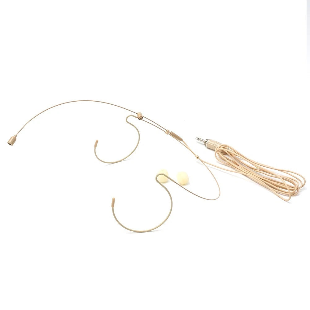 Wireless Double Earhook Headset Mic for