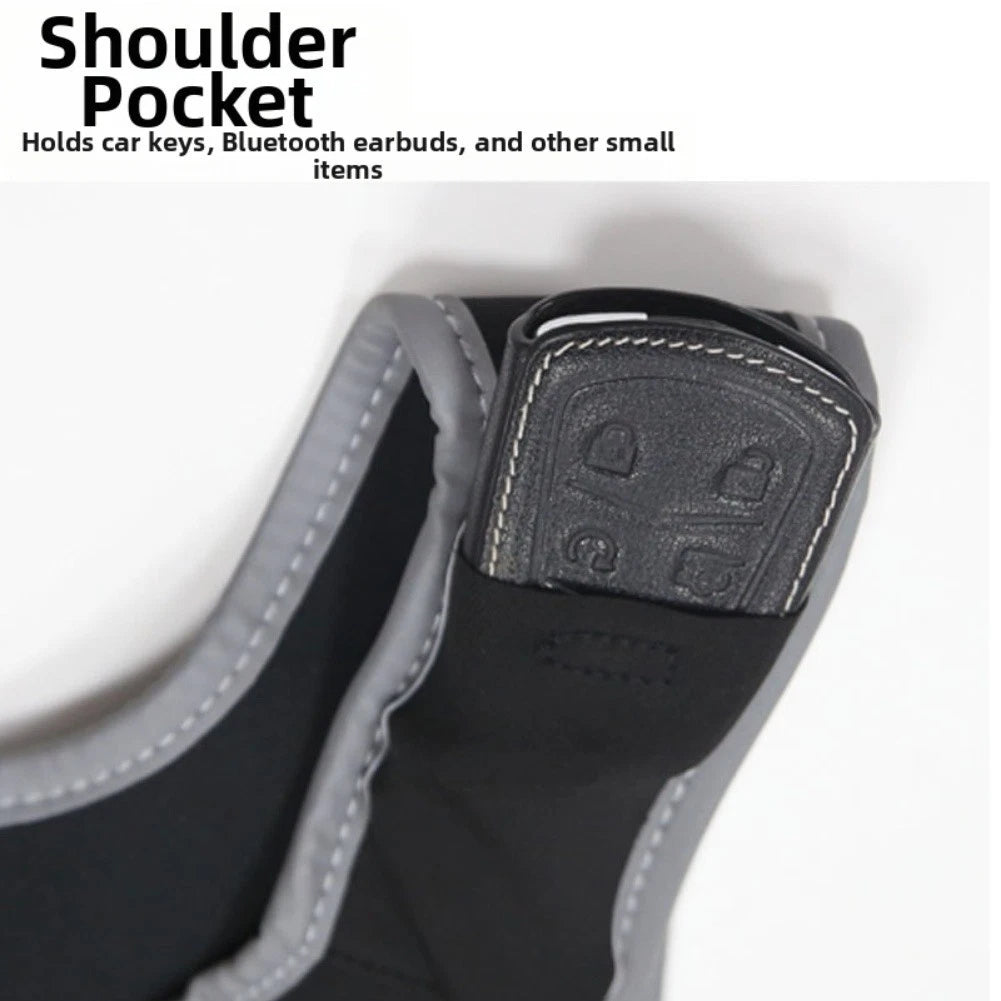 Lightweight Running Vest Backpack with Adjustable Straps and Reflective Details