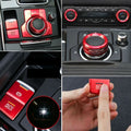 2X Brake Button Cover Trims for Mazda 3 6 CX-5 (2014–2023) Red