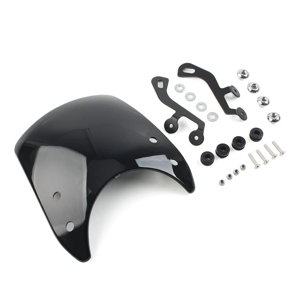 Wind Deflector for Universal 5-7 Inch Motor (Black)