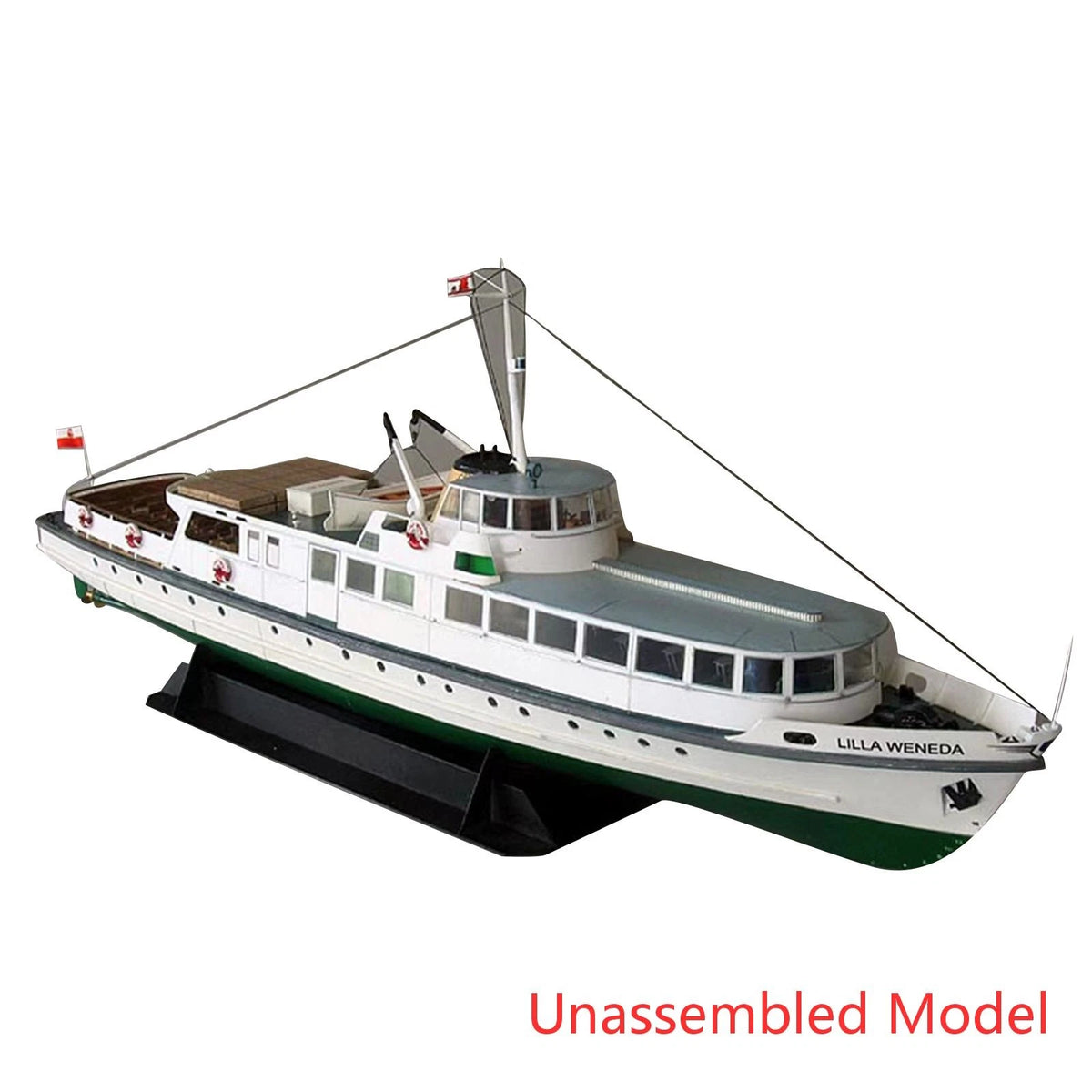 3D Paper Model for Baltic Fleet Coastal Ferry Lilla Weneda (Unassembled)