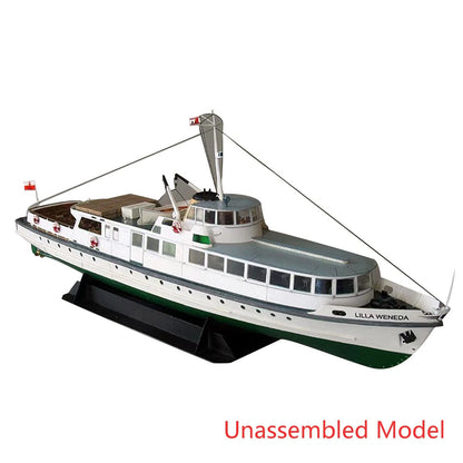 3D Paper Model for Baltic Fleet Coastal Ferry Lilla Weneda (Unassembled)
