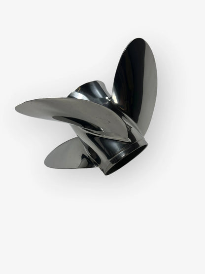 4 x 14 x 21 LH SS Propeller for Evinrude Johnson Cyclone (OEM, 763947)