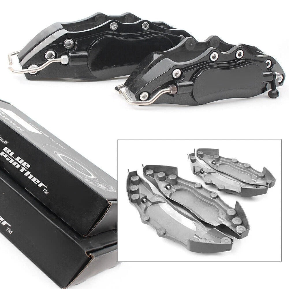 Brake Disc Caliper Covers for Universal Fit (14"-17" Wheels) - Black