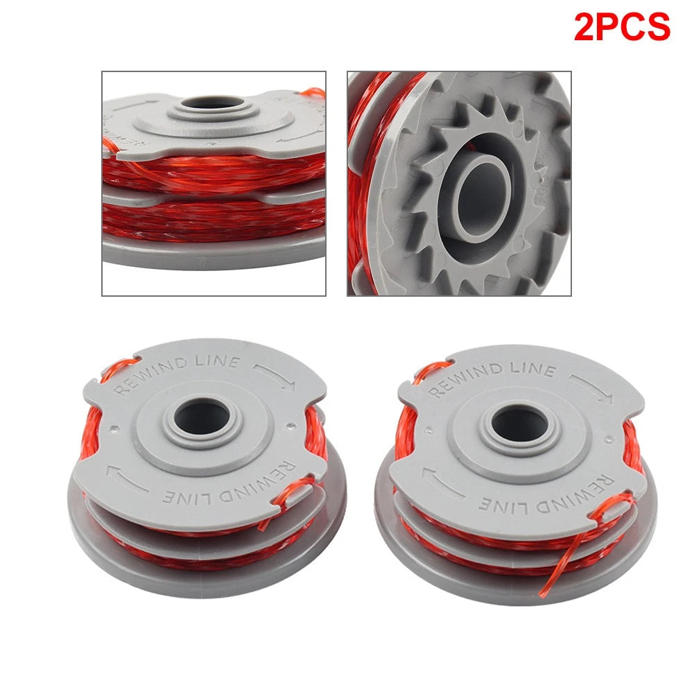 2X Trimmer Spool & Line 1.5mm 36ft for Flymo FLY021
