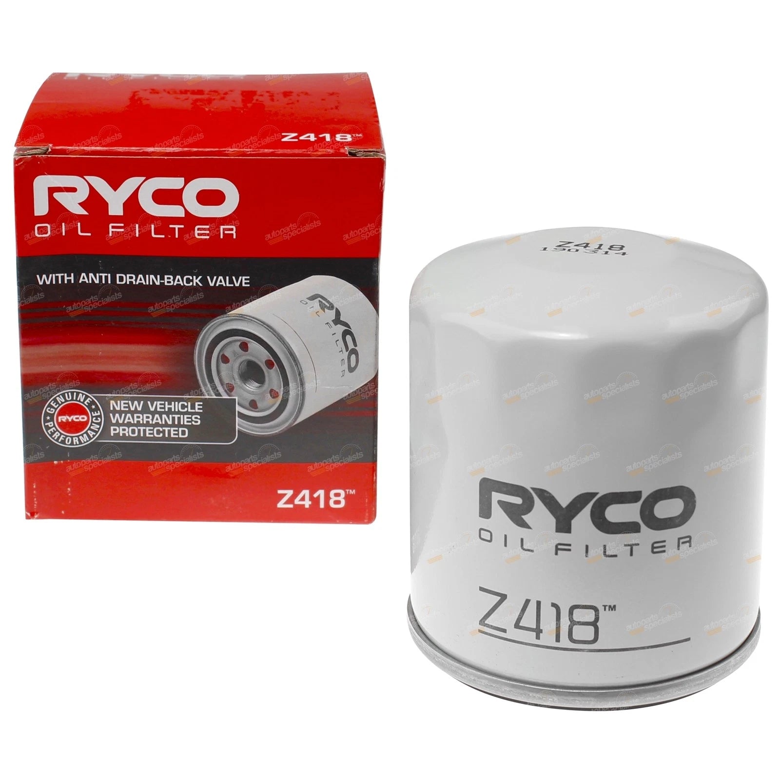 Ryco Engine Oil Filter Z418, Sakura C-1123 for (Various)