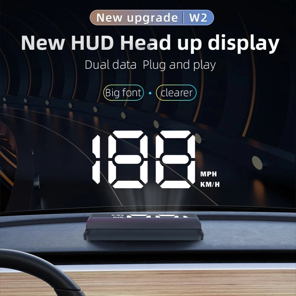 Car Head Up Display Digital HUD GPS Speedometer with High Refresh Rate