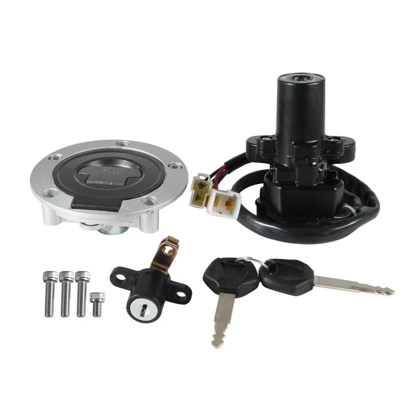 Ignition Key Switch & Fuel Tank Cap Set for Yamaha XVS1300CT (2007–2017)