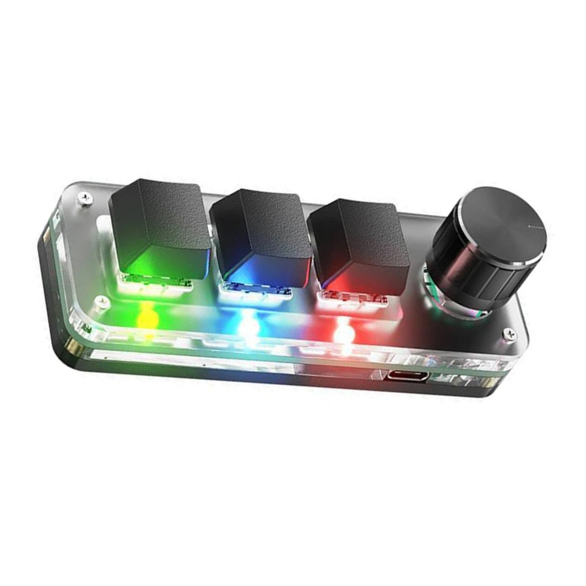 2X Gaming Keypad Mechanical Macropad Custom Knob Keyboard