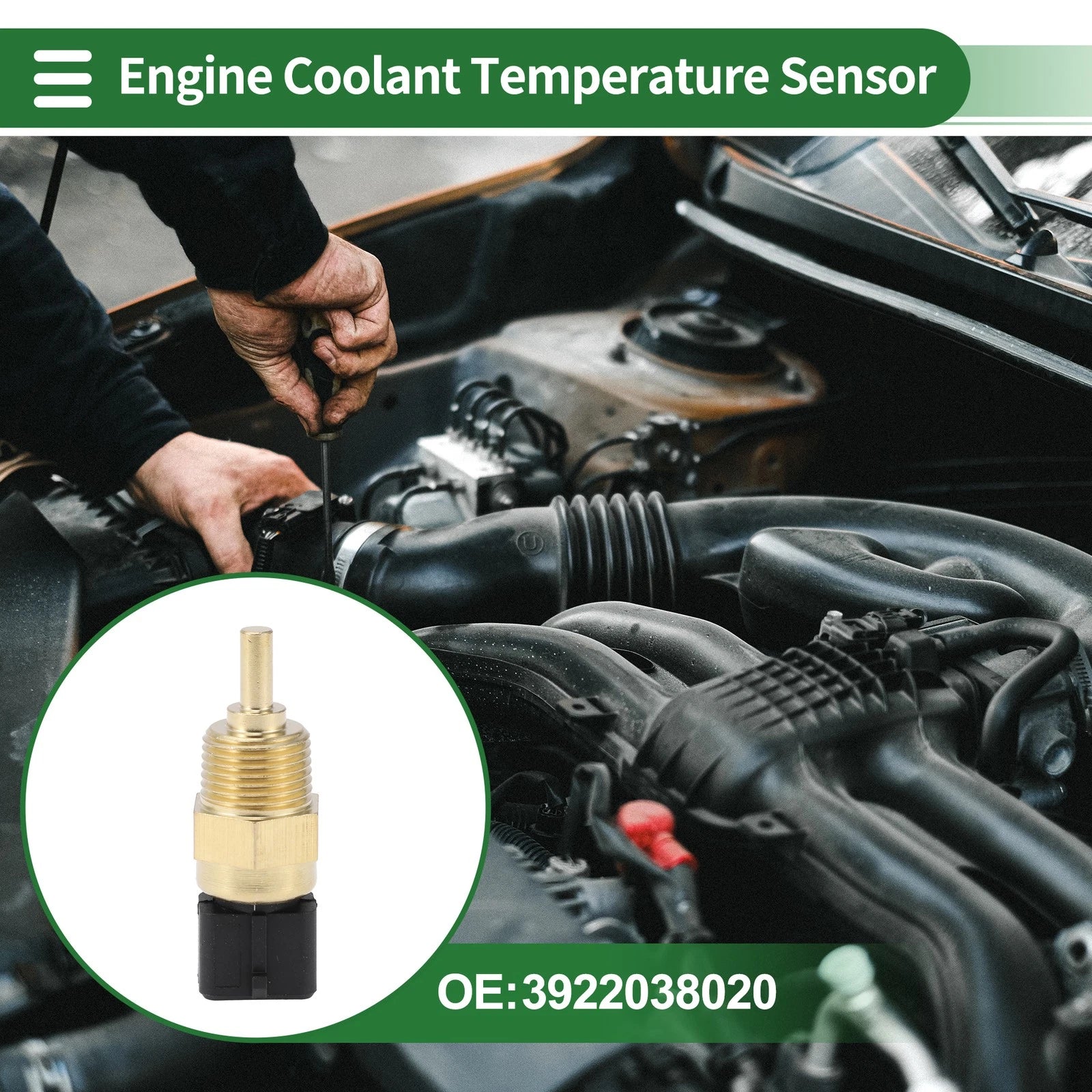 Engine Coolant Temperature Sensor for Hyundai Veloster (2014–2014)