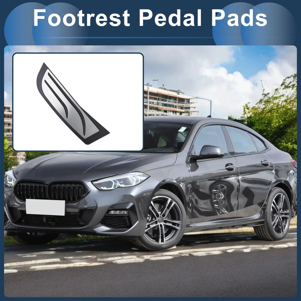 Footrest Pedal Cover Replacement for BMW 2 Series (2014–2019) Silver