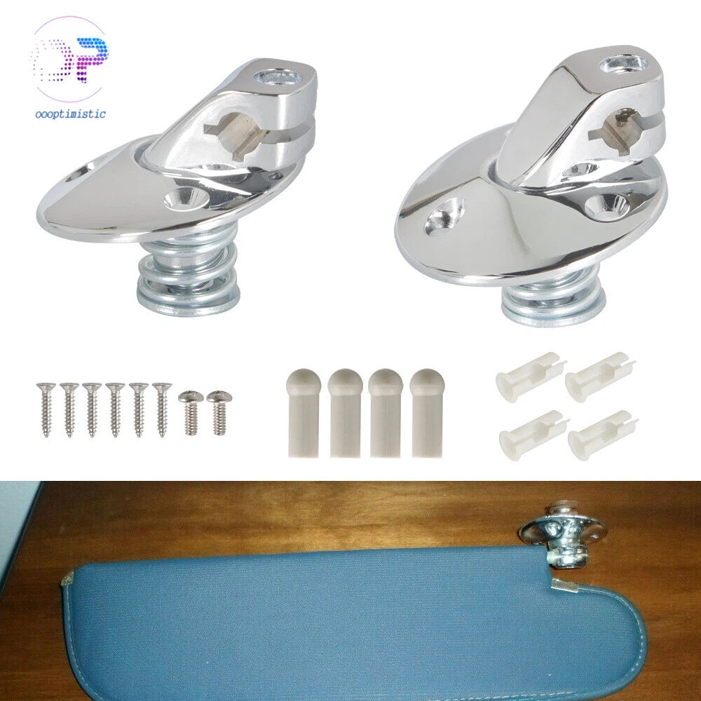 14pc Sun Visor Support Brackets Kit for Coupe (Chrome)