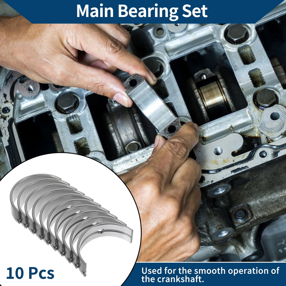 Main Bearing Set No.210202B100 for Kia Soul (2012–2017)