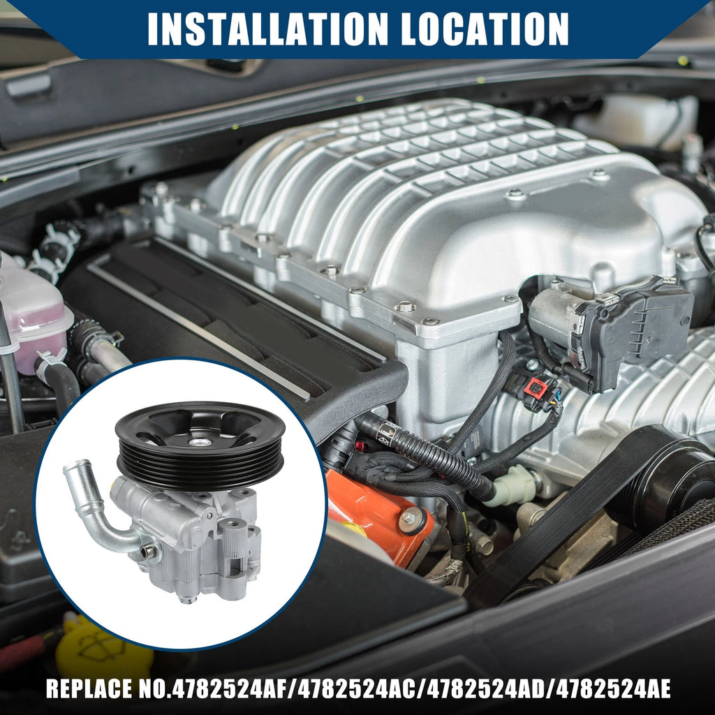 Power Steering Pump Replacement for Chrysler 300 Dodge Challenger (2005–2010)