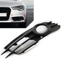 Front Bumper Fog Light Grille for Audi A6 C7 (2012–2015) Left Side, ABS