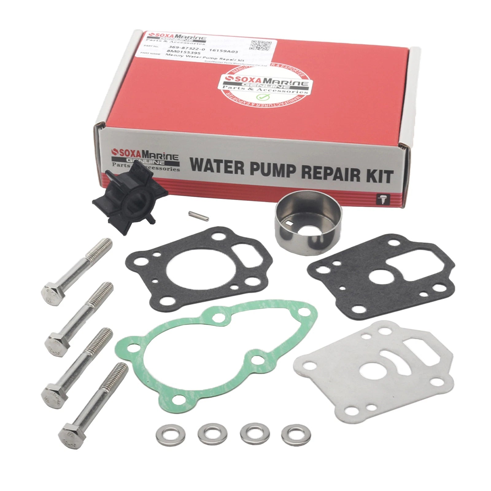 Water Pump Repair Service for Mercury Mariner 4 5 6 HP (1990–2023)