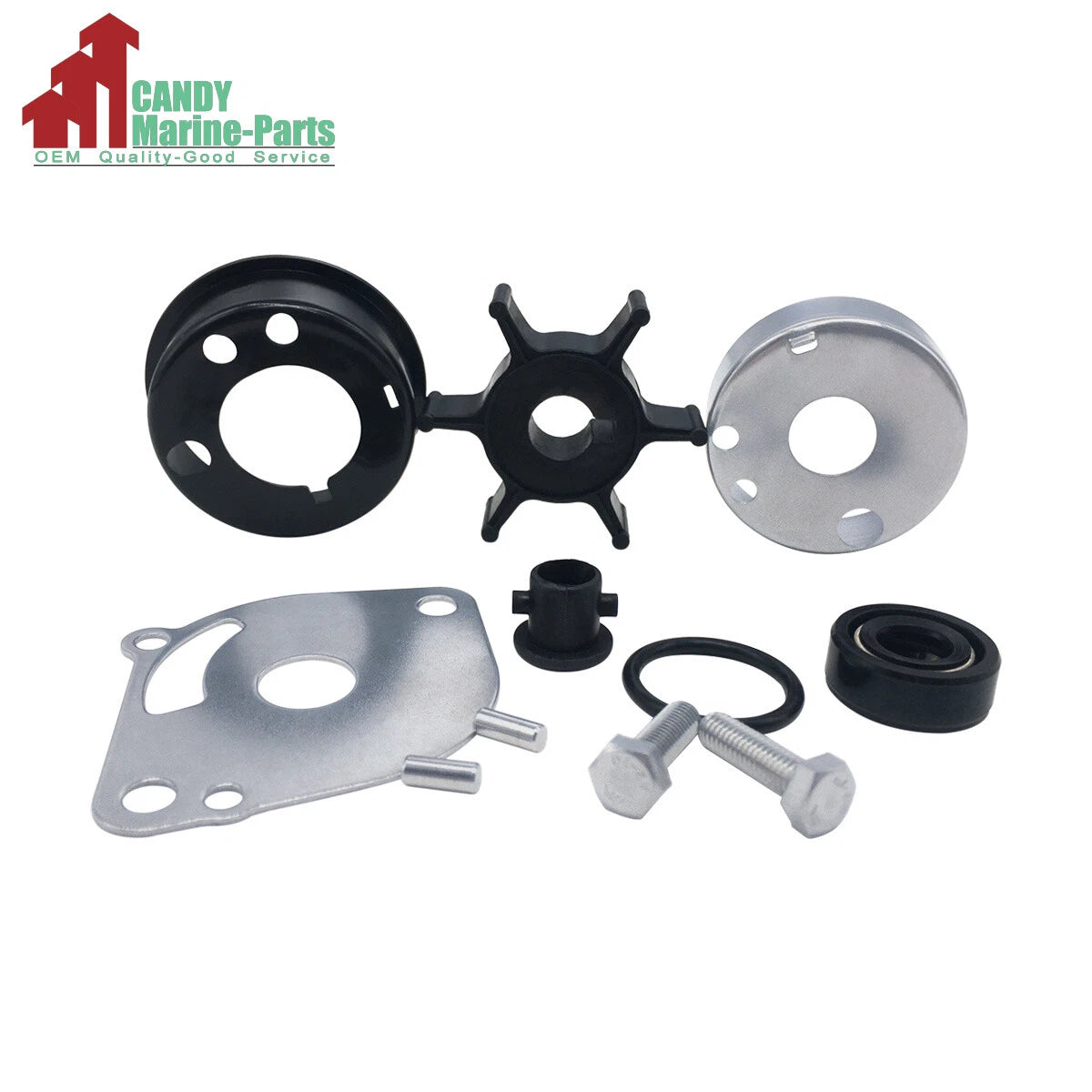 Water Pump Impeller Repair Kit for Yamaha Outboard 2 HP (6A1-W0078-02-00)