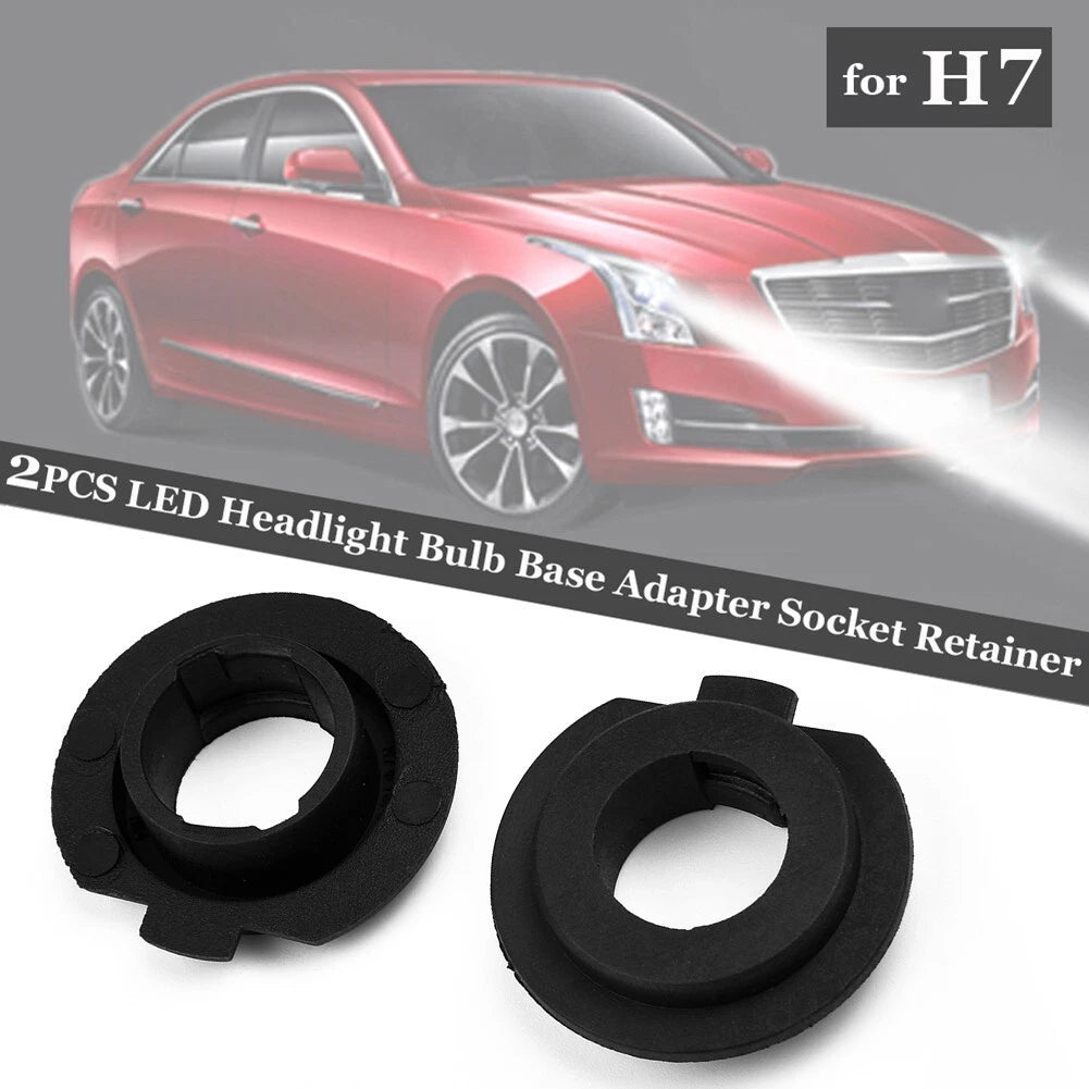 H7 LED Headlight Bulb Conversion Adapters for