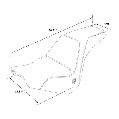 Heated Seat for Harley Softail FXST Street Bob (2018–2025)