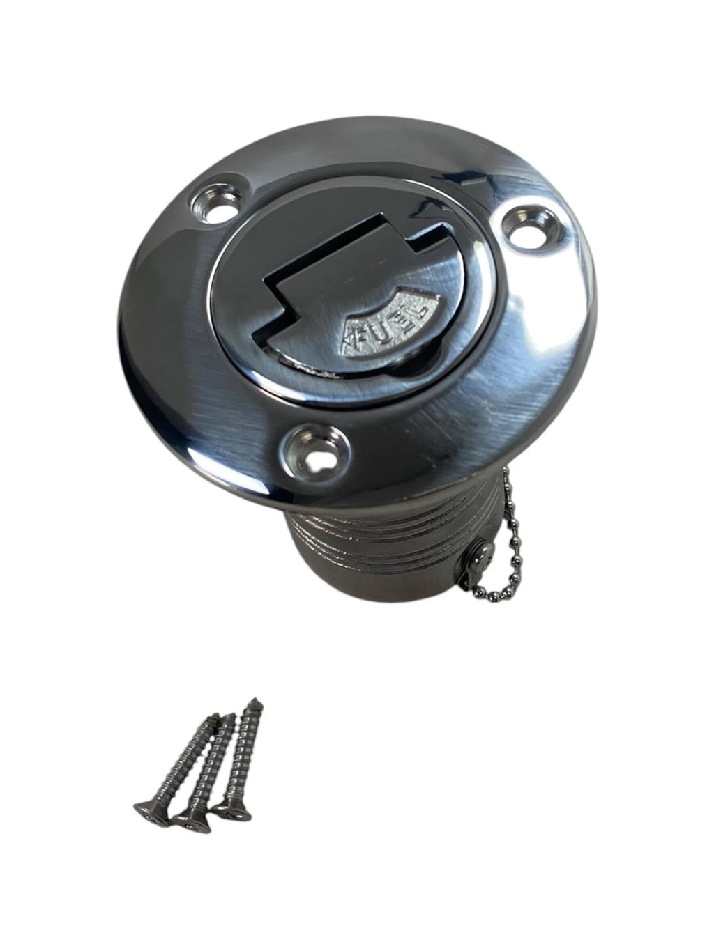 2" Fuel Deck Fill Cap Keyless for Isure Marine (Thru Hull SS)