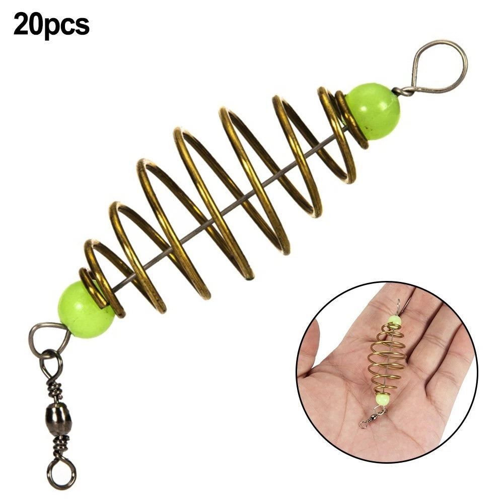 Fishing Bait Cage Holder for Terminal Tackle (Brass Olive)