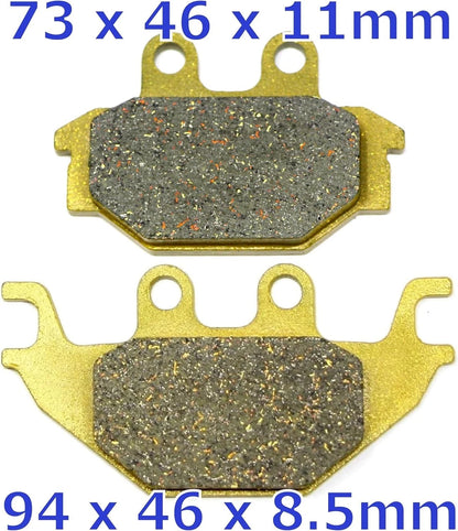 Set of 4 Brake Pads for Arctic Cat 250 300 2x4 Utility (2006–2009)