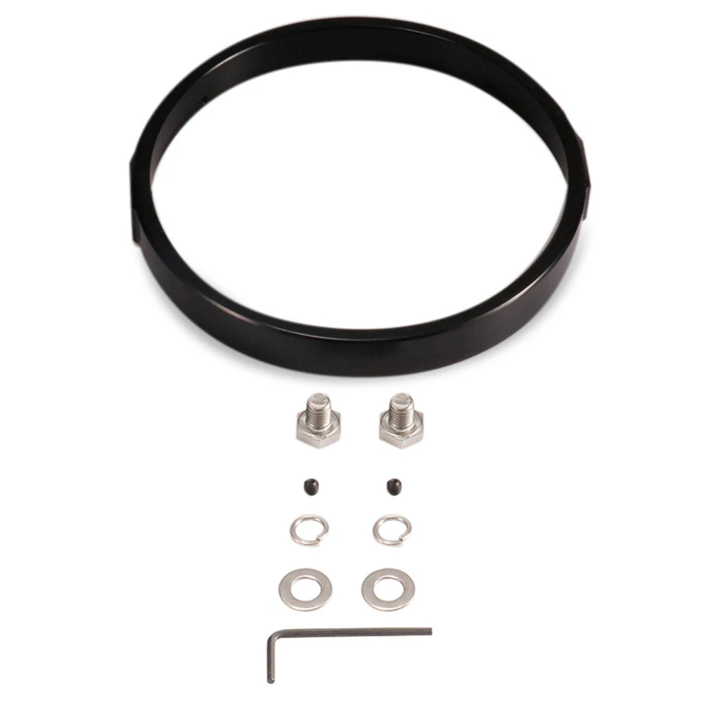 7inch Motorcycle Headlight Visor Style Headlamp Trim Ring Bracket For Harley New