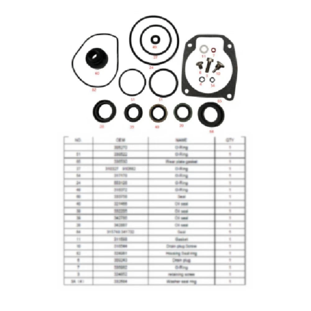 Seal Kit for Johnson Evinrude Outboard 40-50hp (1989–2005) 433550 0433550