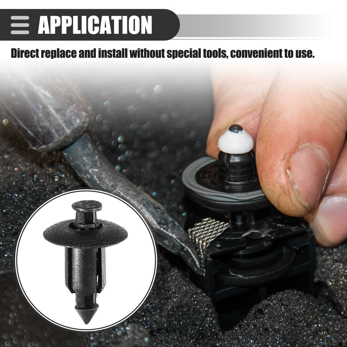 25 Pcs Bumper Grille Radiator Air Deflector Support Clip for Volvo