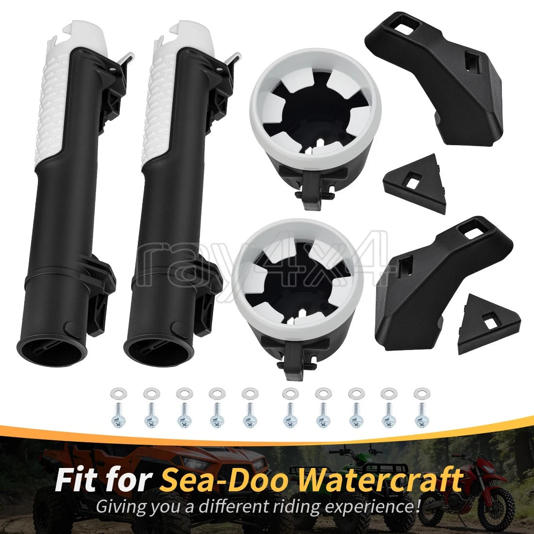 Fishing Rod & Cup Holder Support Kit for Sea-Doo Fish Pro (2019–2023)