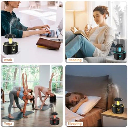Aromatherapy Diffuser with Umbrella Humidifier and 7 Color LEDs