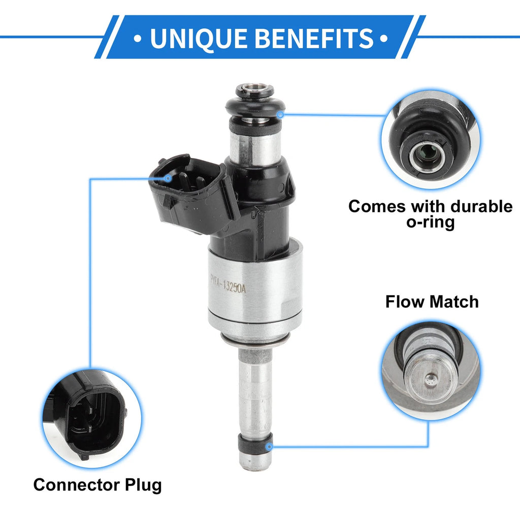 Fuel Injector Replacement for Mazda CX-5 2.5 (2018–2024) 1Pc Silver Tone