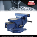 5" Heavy Duty Base Table Top Clamp Vise with Anvil for Bench Use