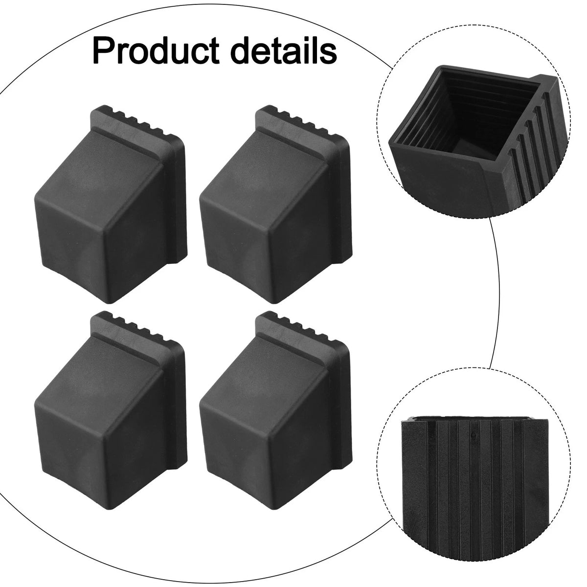 Set of 4 Rubber Square for Gym Gear