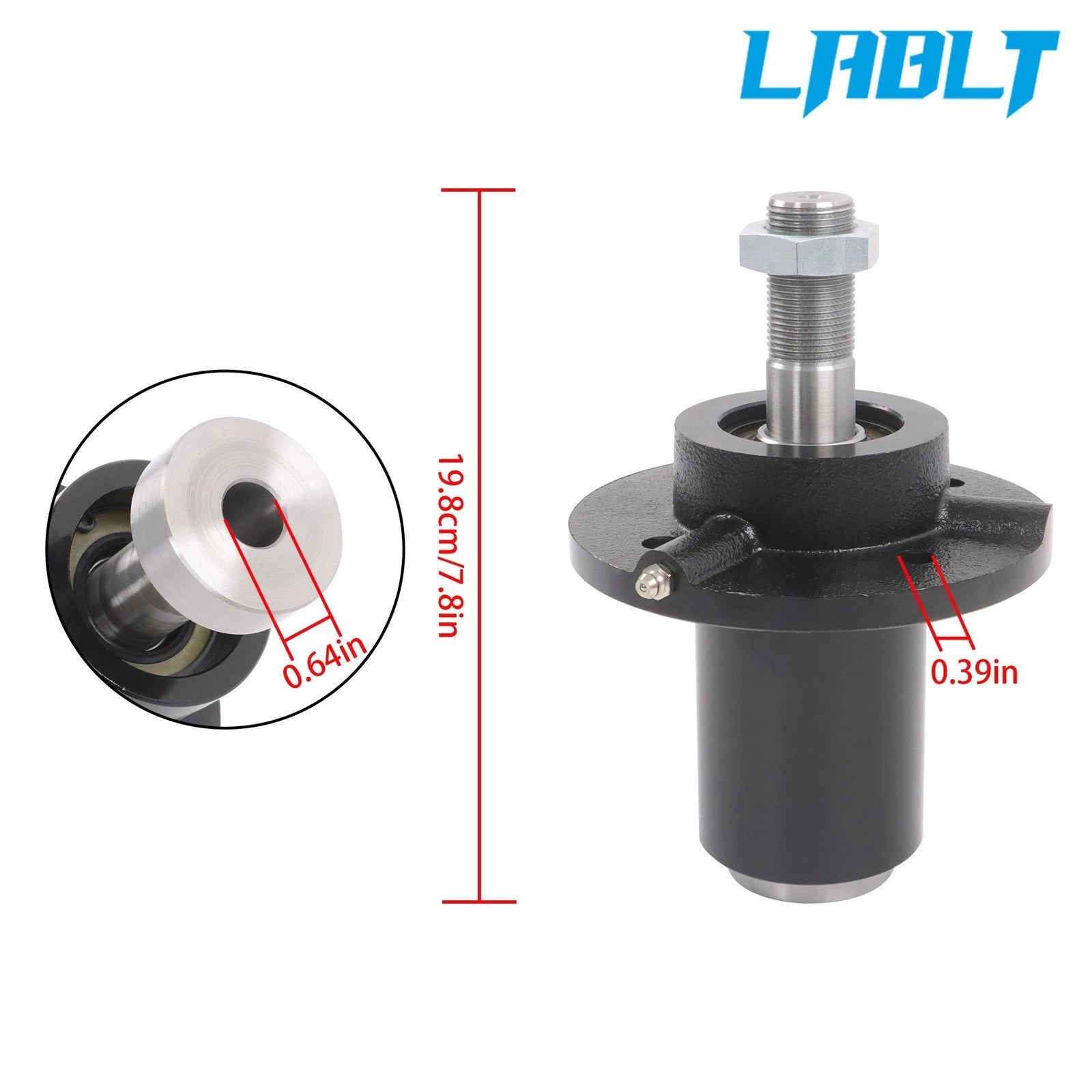 3X Spindle Assembly for Dixie Chopper (300441, 10161, 82322, 49748)