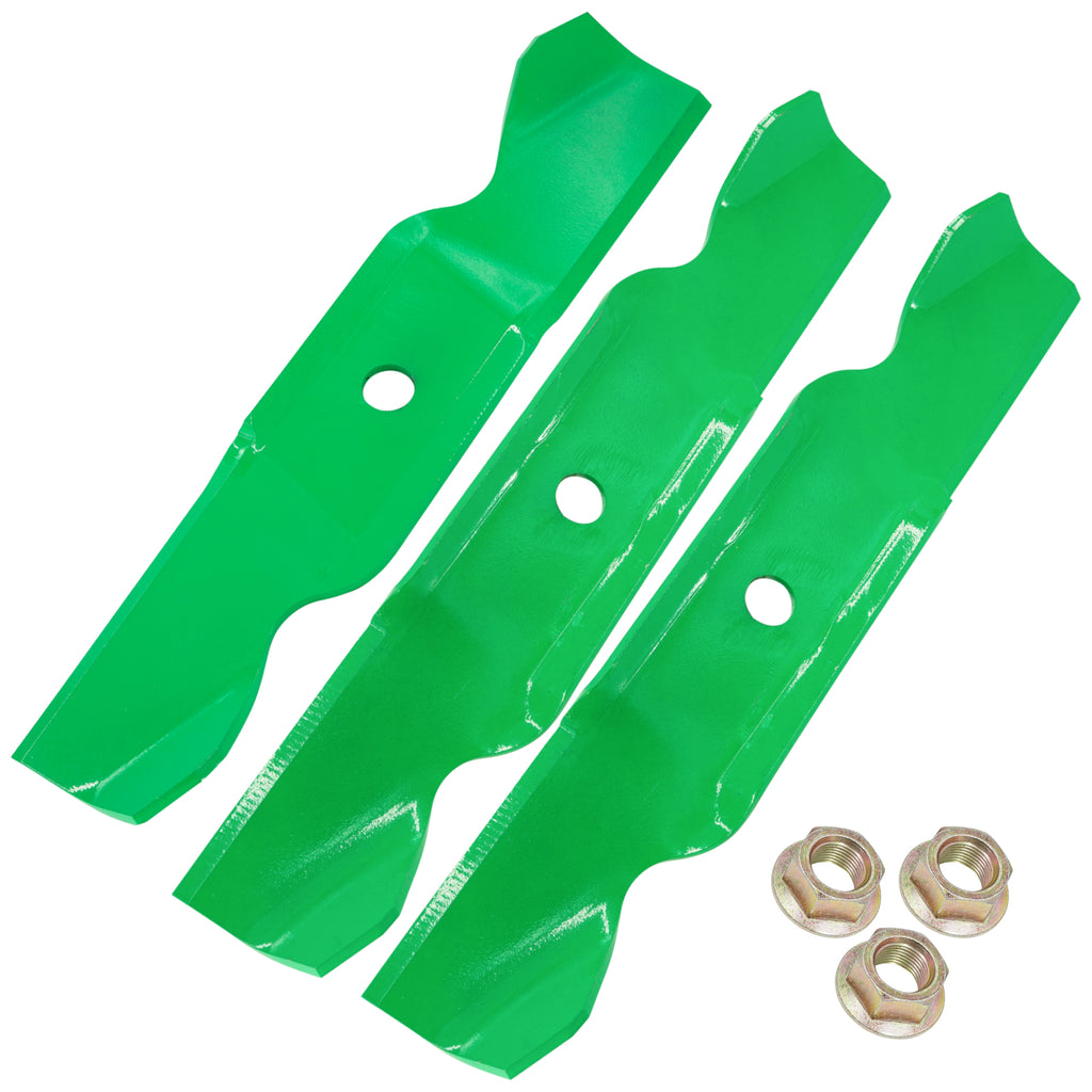 Deck Blades with Nuts Replacement for Cub Cadet 300 321 336 446 (2005–2015)
