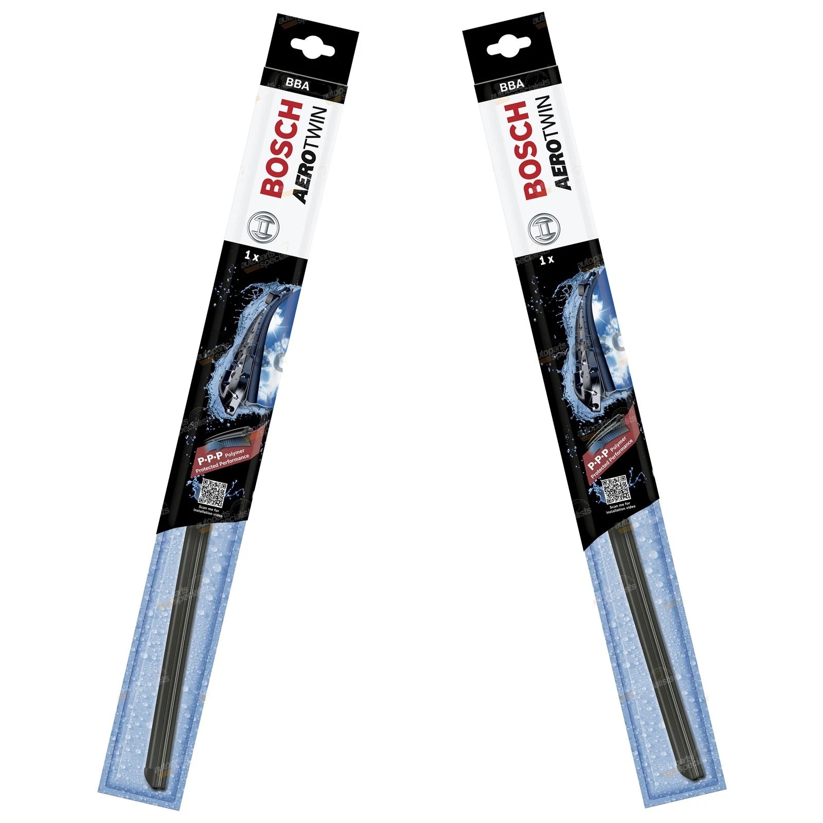 Front Pair Bosch Aerotwin Wiper Blades for Mazda 3 (2009–2014)