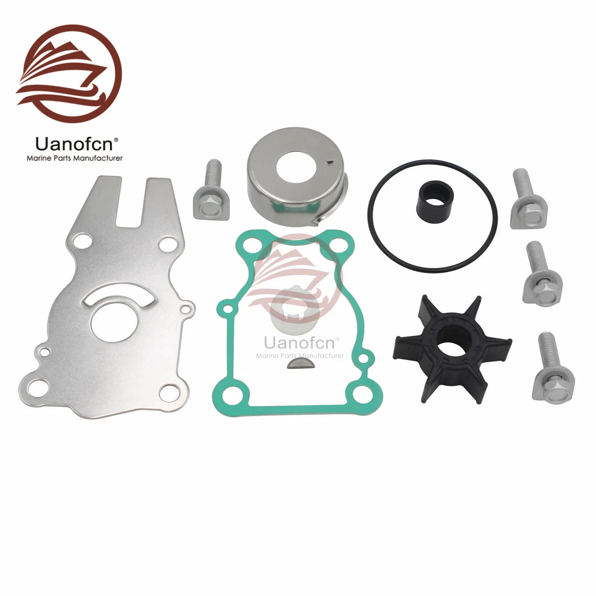 Water Pump Impeller Repair Kit for Yamaha 30hp 40hp Outboard (6BG-W0078-00-00)