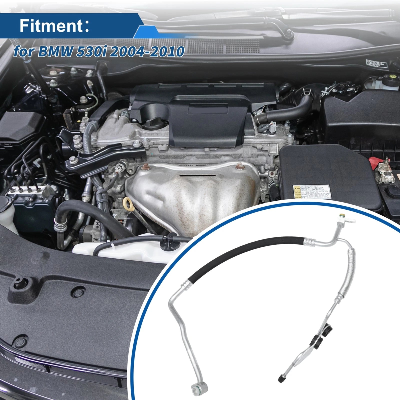 A/C Refrigerant Liquid Hose Replacement for BMW 530i (2004–2010)