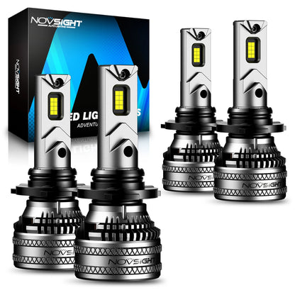 2X NOVSIGHT 9005 9006 LED Headlight Bulbs HB3 HB4 (Cool White, 40000lm)