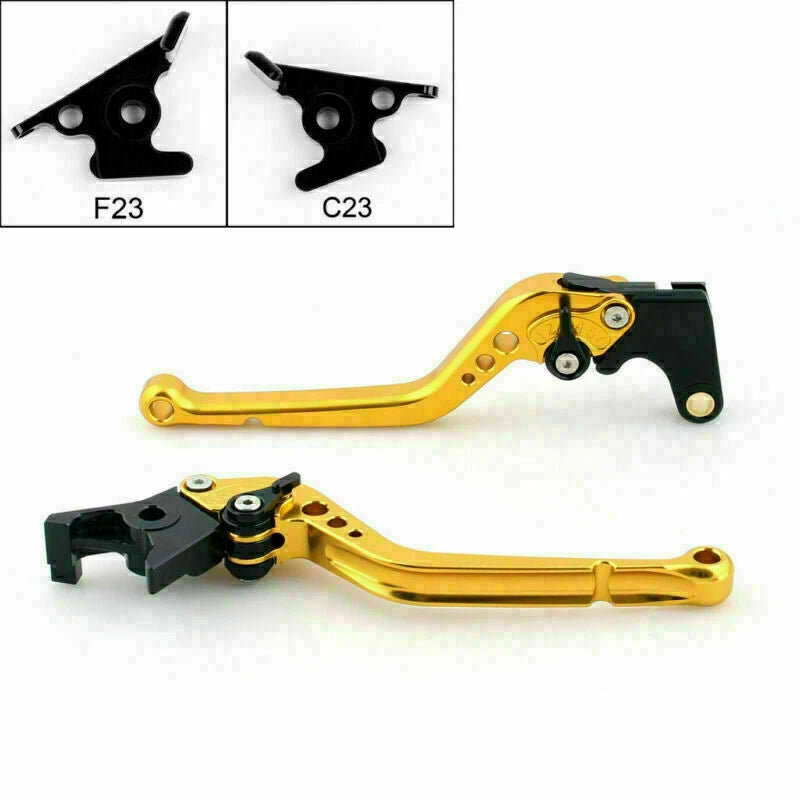 Long Brake Clutch Levers for Aprilia Shiver/GT (2007–2014), Dorsoduro 750 (2008–2014), Gold T9