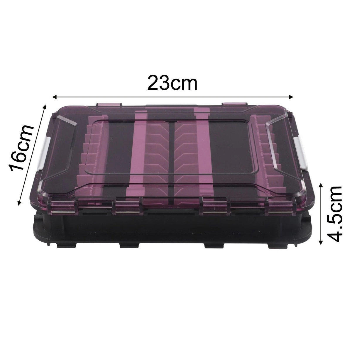 Waterproof Bait Storage Case for Fishing Gear with Removable Partition