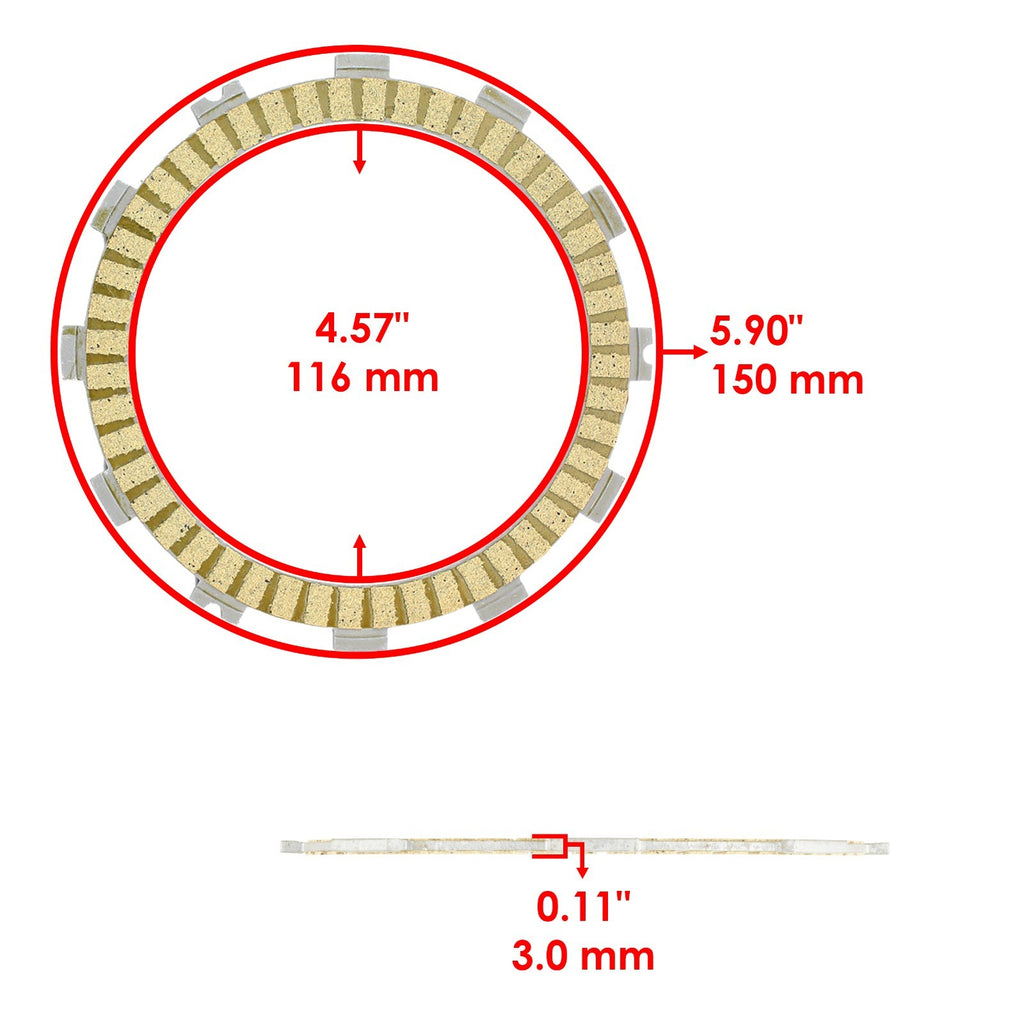 Clutch Friction Plates Replacement for Suzuki SV650 SV650F (2003-2017)