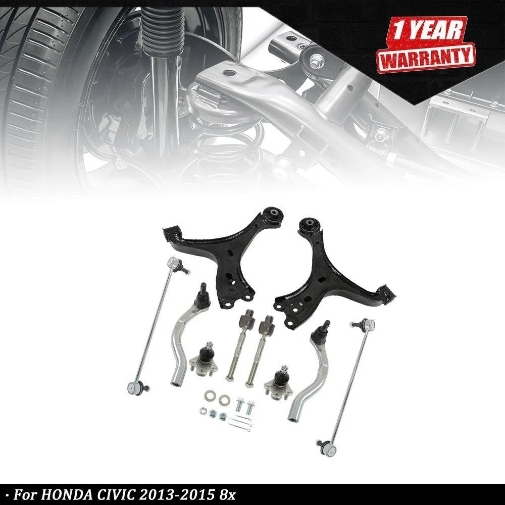 8Pcs Front Lower Control Arm Ball Joints for Honda Civic (2013–2015)