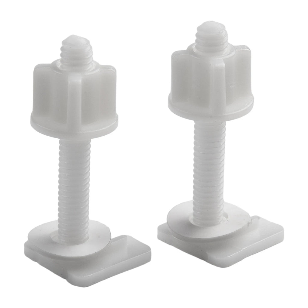 Toilet Seat Hinge Bolts Set for Universal Fit (Plastic)