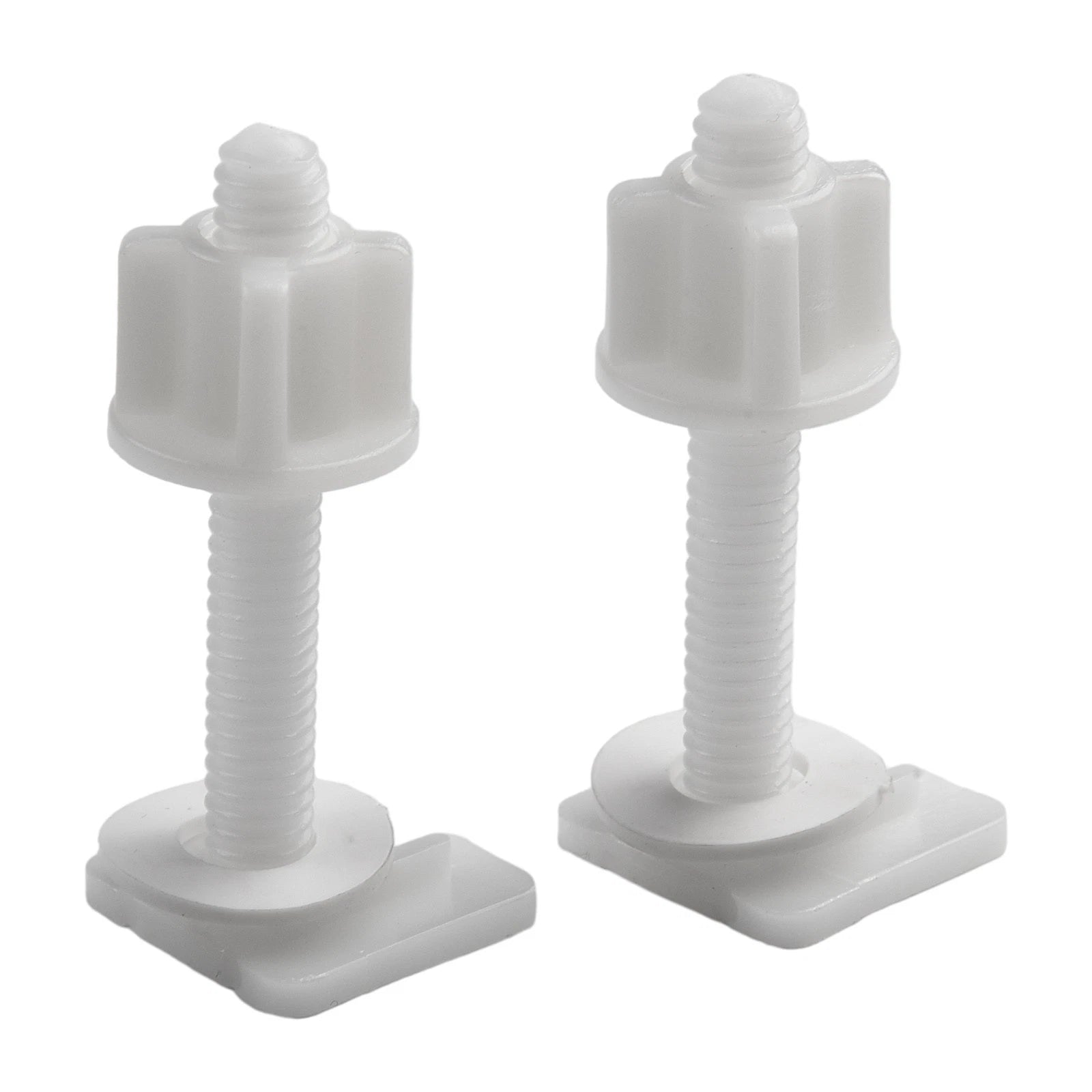 Toilet Seat Hinge Bolts Set for Universal Fit (Plastic)