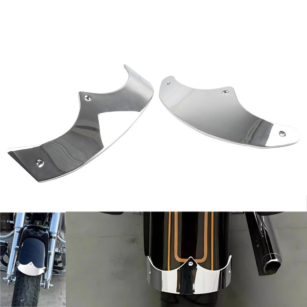 Chrome Mudguard Tip Edge Trim for Harley Fat Boy FLSTF (1989–2006)