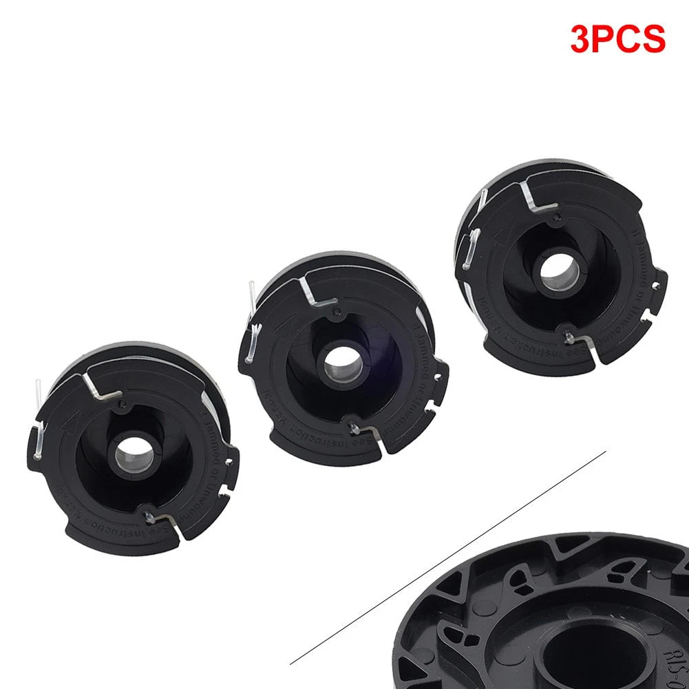 3X Autofeed Strimmer Spool and Line for Black Decker Trimmer
